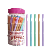 CANETA ESFER.PICNIC 0.7 COLORIDA POTE C/50 97972